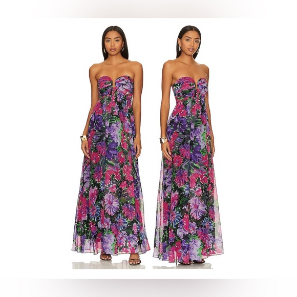 chinese dress ladies Milly Isley Chiffon Maxi Dress – Bluefly
